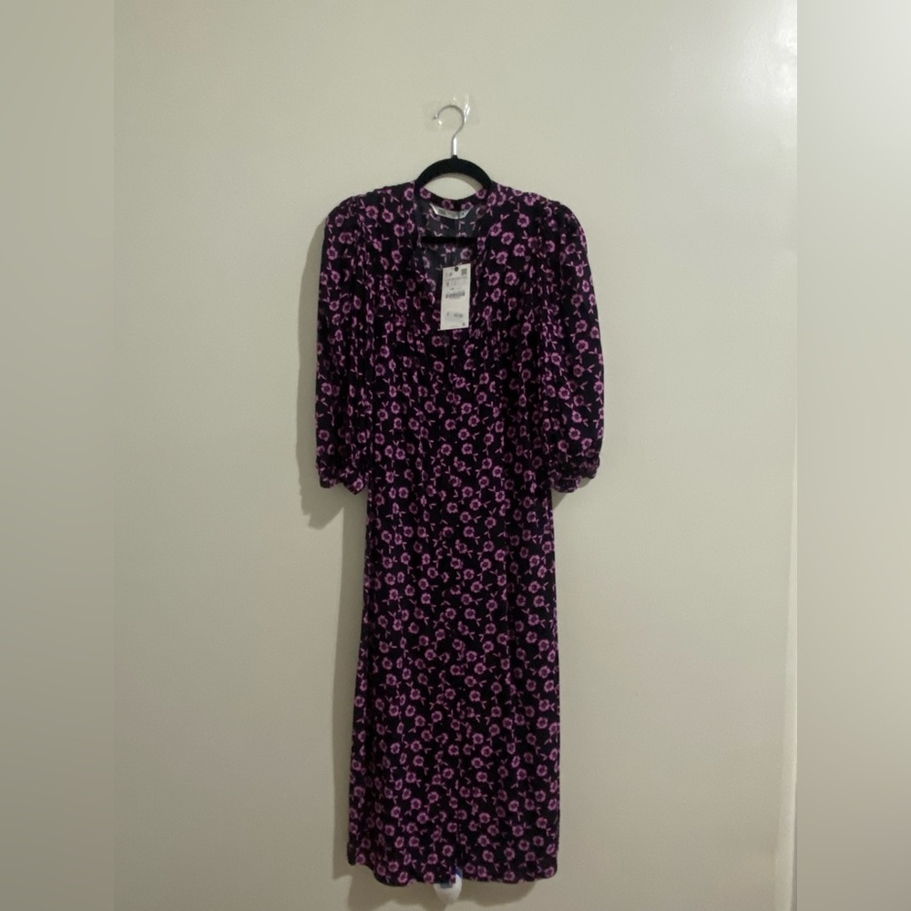 black floral dress